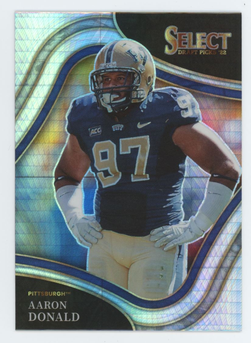 Aaron Donald Hyper Prizm Field Level 2022 Panini Select Draft Picks Card # 125