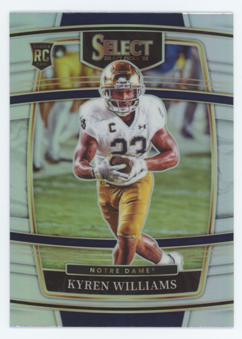 Kyren Williams Silver Prizm Concourse 2022 Panini Select Draft Picks Rookie Card # 22