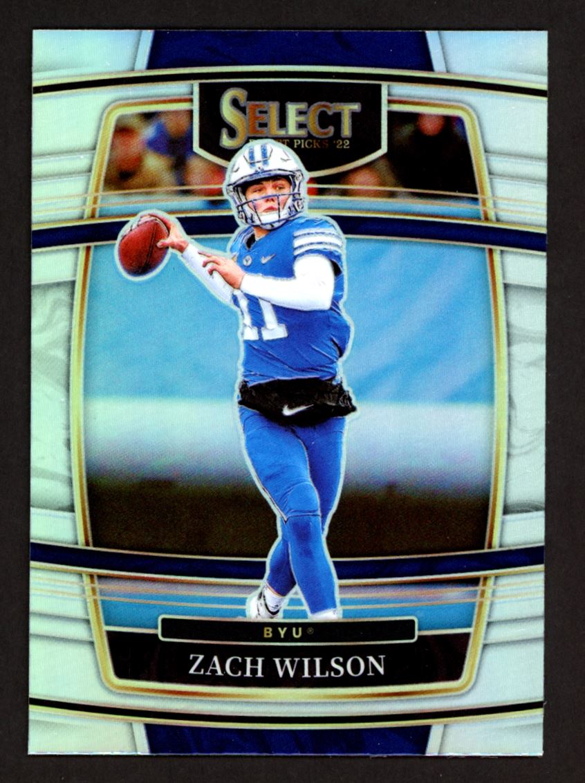 Zach Wilson Silver Prizm Concourse 2022 Panini Select Draft Picks Card # 41