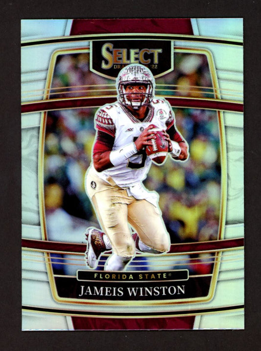 Jameis Winston Silver Prizm Concourse 2022 Panini Select Draft Picks Card # 98