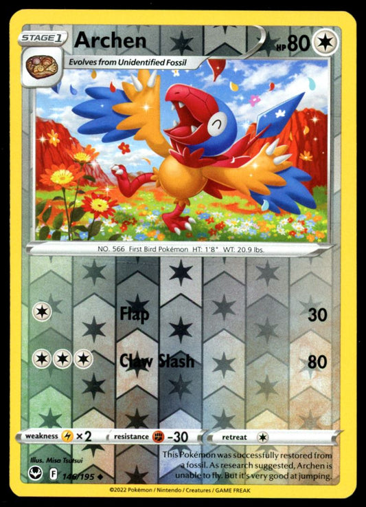 Archen 2022 Pokemon - Silver Tempest Card # 146/195