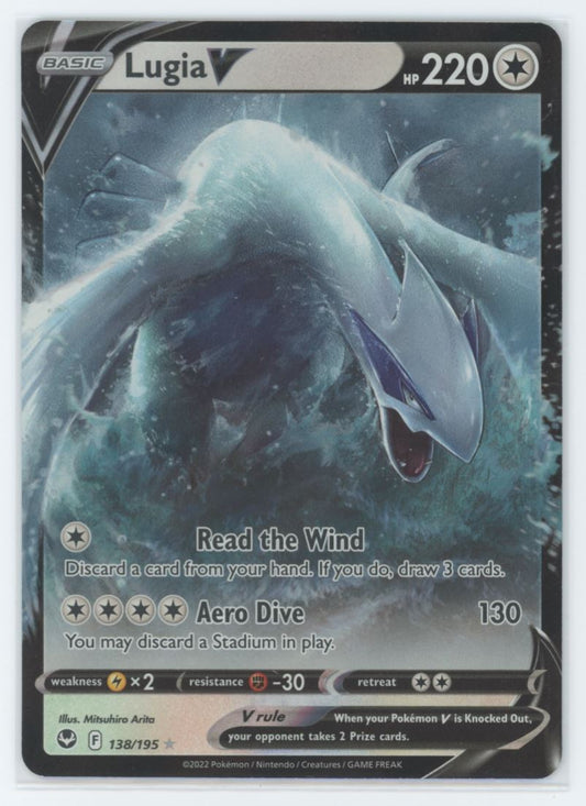 Lugia V   2022 Pokemon Silver Tempest Card # 138/195