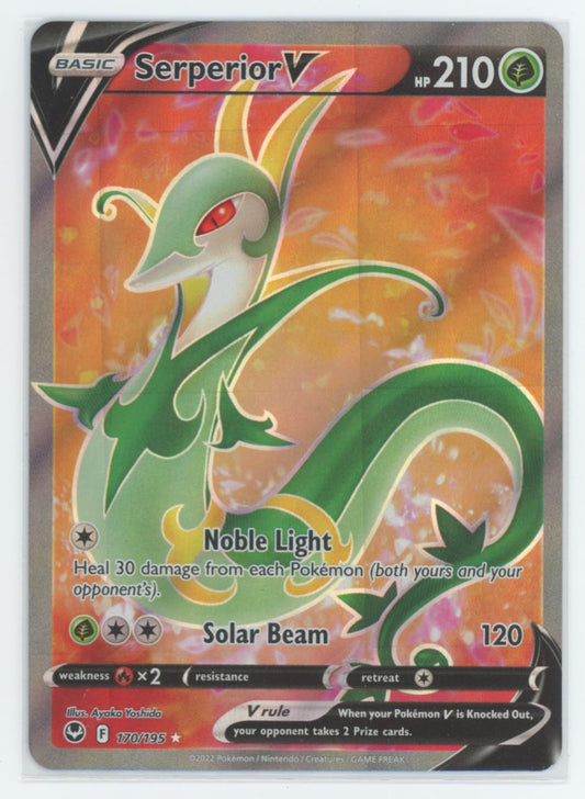 Serperior V 2022 Pokemon Silver Tempest Card # 170/195