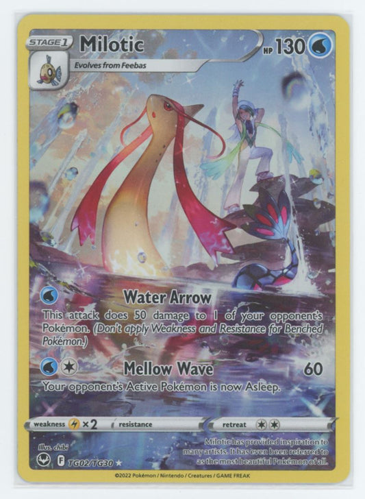 Milotic 2022 Pokemon Silver Tempest Card # TG02/TG30