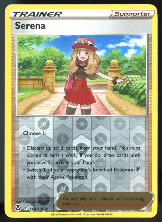 Serena Uncommon Reverse Holo 2022 Sword & Shield - Silver Tempest Card # 164/195