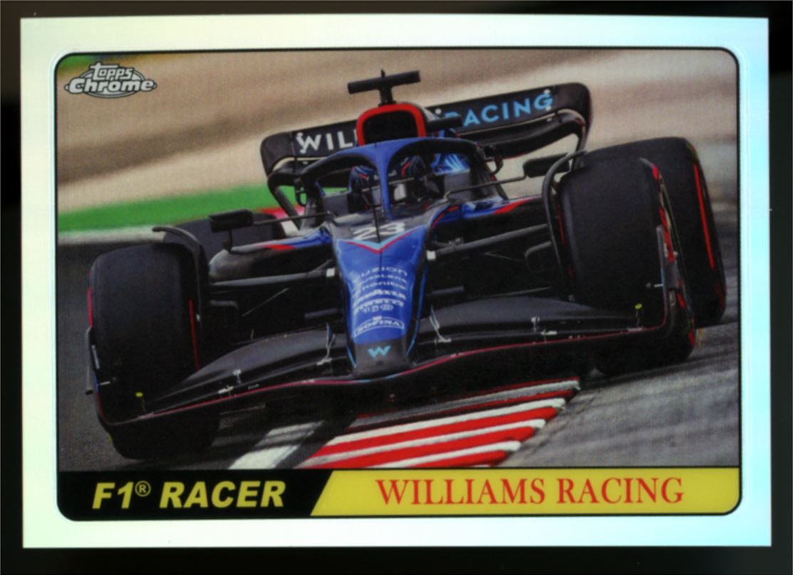 Alexander Albon Silver Refractor 2022 Topps Chrome Formula 1 F1 Racer Card # T68-AA