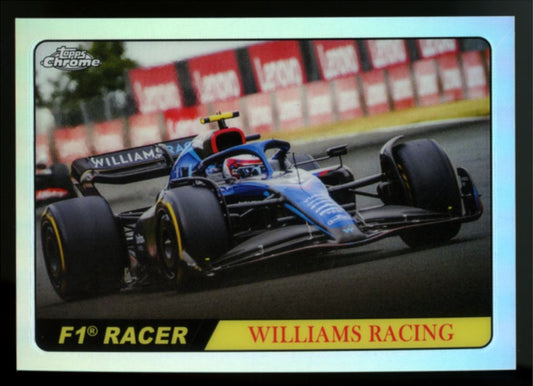 Nicholas Latifi Silver Refractor 2022 Topps Chrome Formula 1 F1 Racer Card # T68-NL