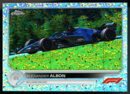 Alexander Albon Mini Diamond Refractor /299 2022 Topps Chrome Formula 1 Card # 124