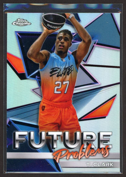 Tj Clark 2022 Topps Chrome OTE Future Problems Card # FP-10