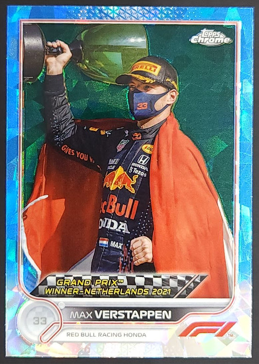 Max Verstappen 2022 Topps Chrome Sapphire Formula 1 Card # 163