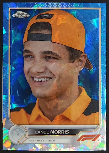 Lando Norris 2022 Topps Chrome Sapphire Formula 1 Card # 34