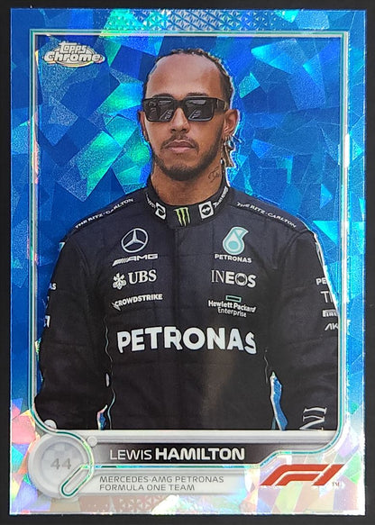 Lewis Hamilton 2022 Topps Chrome Sapphire Formula 1 Card # 6