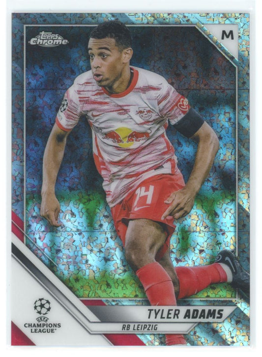 Tyler Adams Mini Diamond 001/275 2022 Topps Chrome UEFA Champions League Card # 186