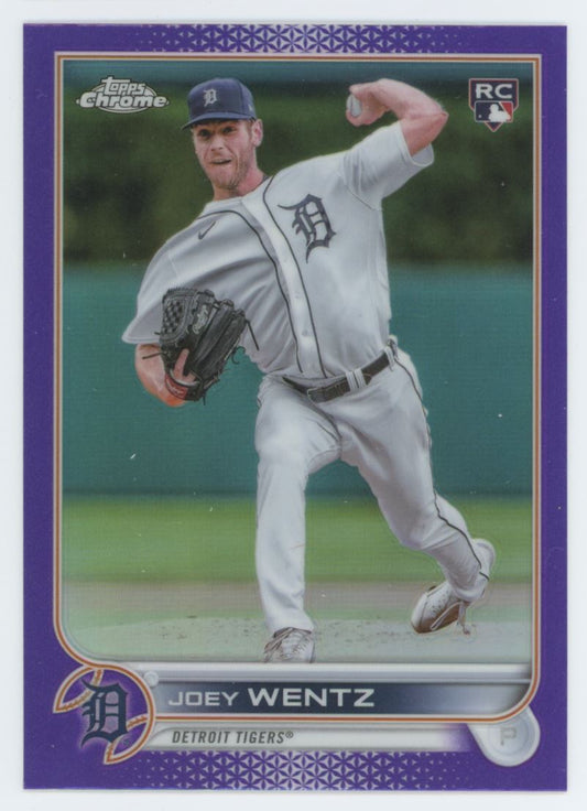 Joey Wentz Purple 2022 Topps Chrome Update Rookie Card # USC13