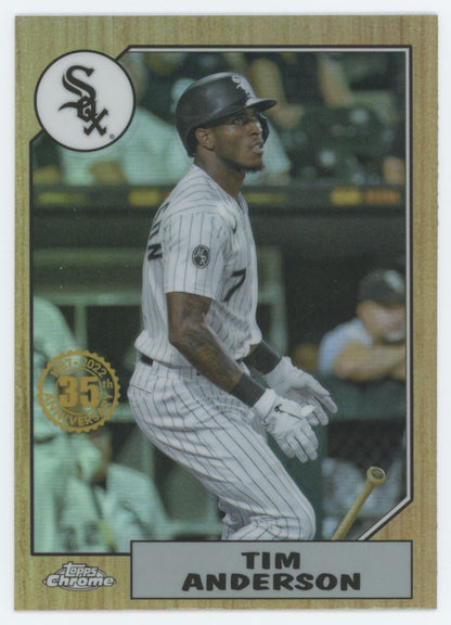 Tim Anderson 2022 Topps Chrome Card # 87BC-14