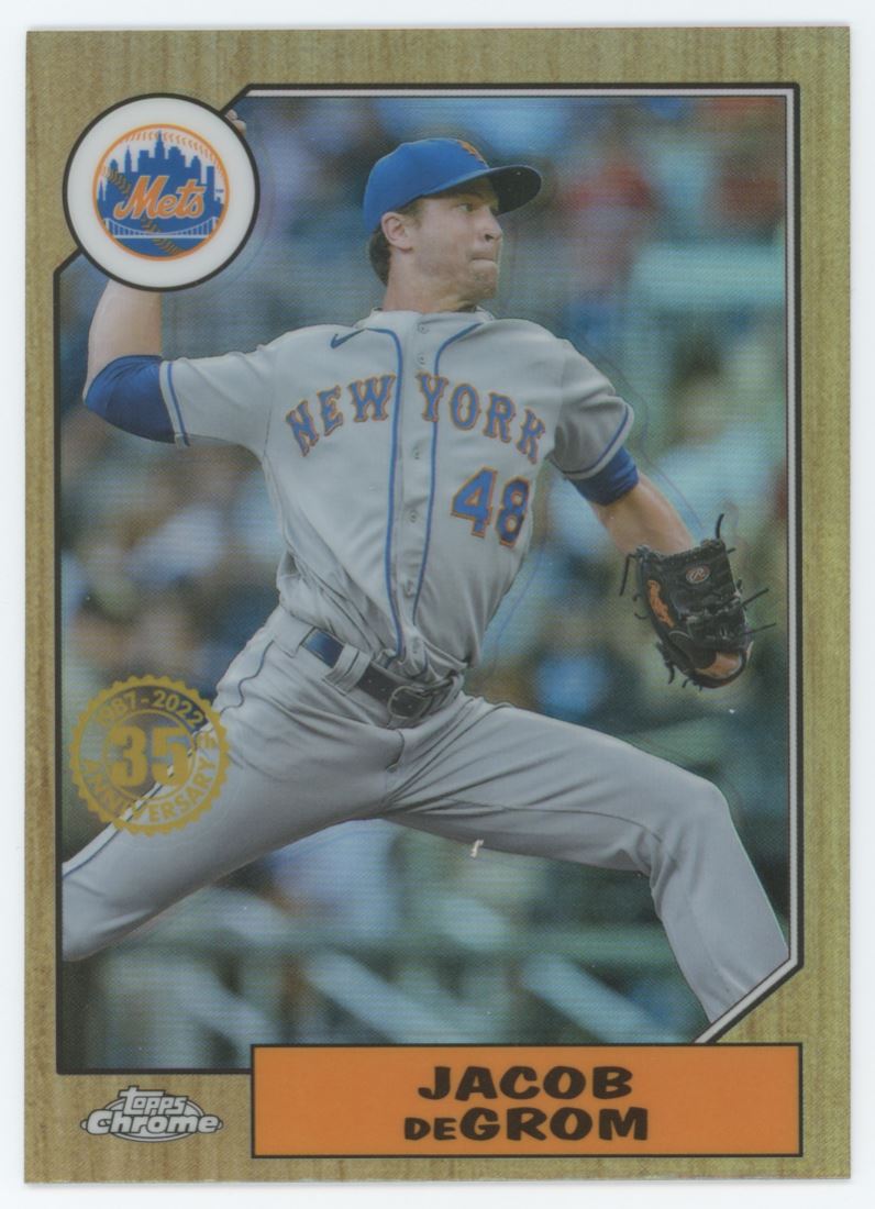 Jacob deGrom 2022 Topps Chrome Card # 87BC-7