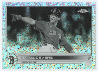 Rafael Devers Black and White Mini Diamond 2022 Topps Chrome Card # 171