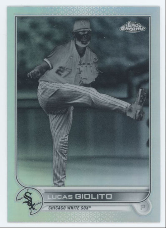 Lucas Giolito Negative Refractor 2022 Topps Chrome Card # 94