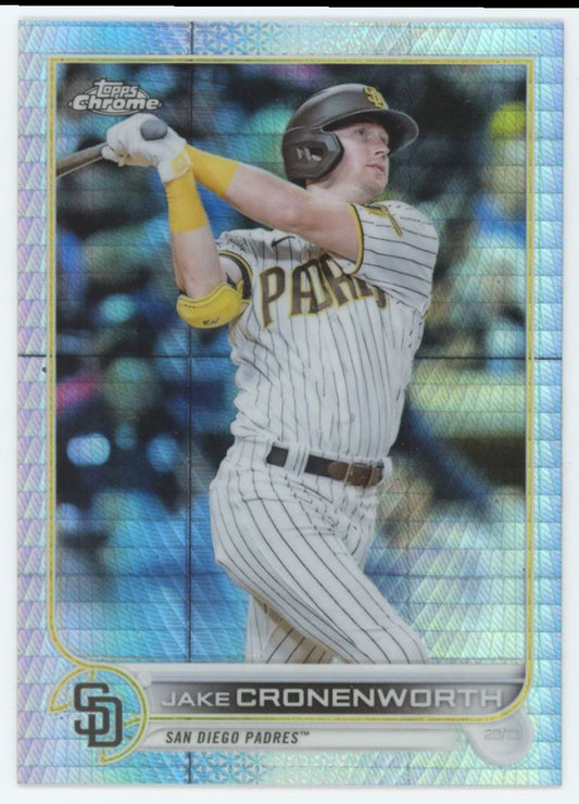 Jake Cronenworth Prism Refractor 2022 Topps Chrome Card # 172