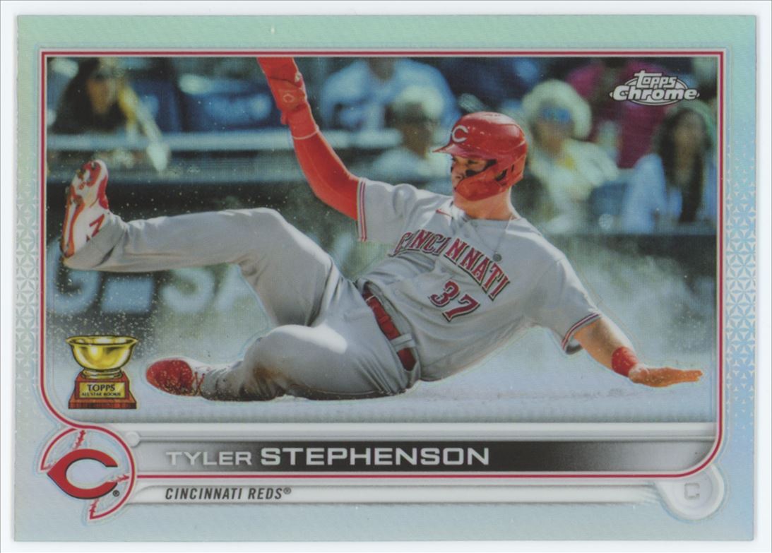 Tyler Stephenson Silver Refractor 2022 Topps Chrome Rookie Card # 63