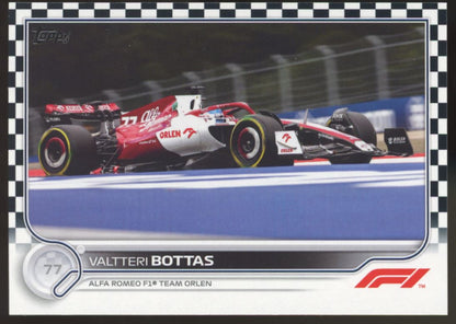 Valtteri Bottas 2022 Topps Formula 1 Checkered Flag Card # 125