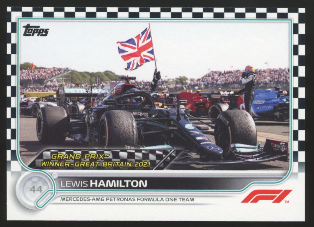 Lewis Hamilton 2022 Topps Formula 1 Checkered Flag Card # 160