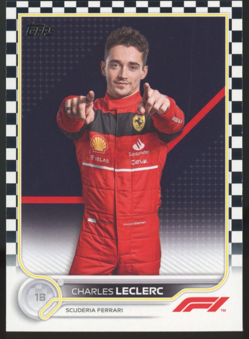 Charles Leclerc 2022 Topps Formula 1 Checkered Flag Card # 25