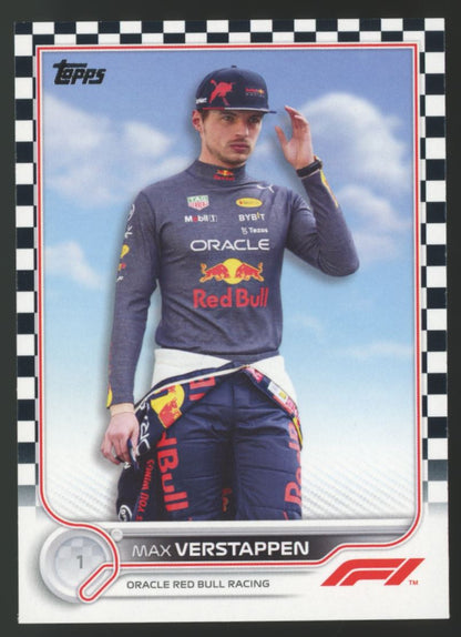 Max Verstappen 2022 Topps Formula 1 Checkered Flag Card # 2