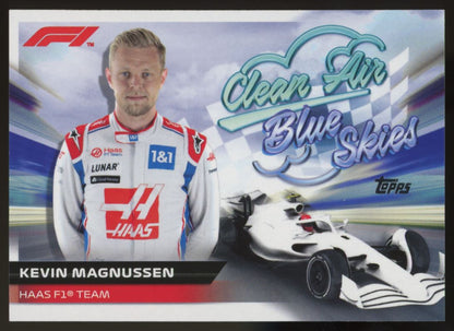 Kevin Magnussen Clear Air Blue Skies 2022 Topps Formula One Card # CABS-KM