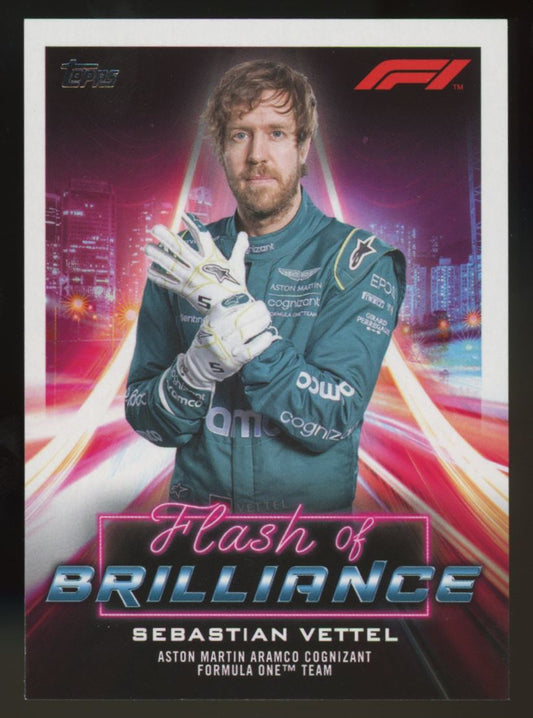 Sebatstian Vettel 2022 Topps Formula One Card # FOB-SV