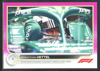 Sebatstian Vettel Pink /150 2022 Topps Formula One Card # 11