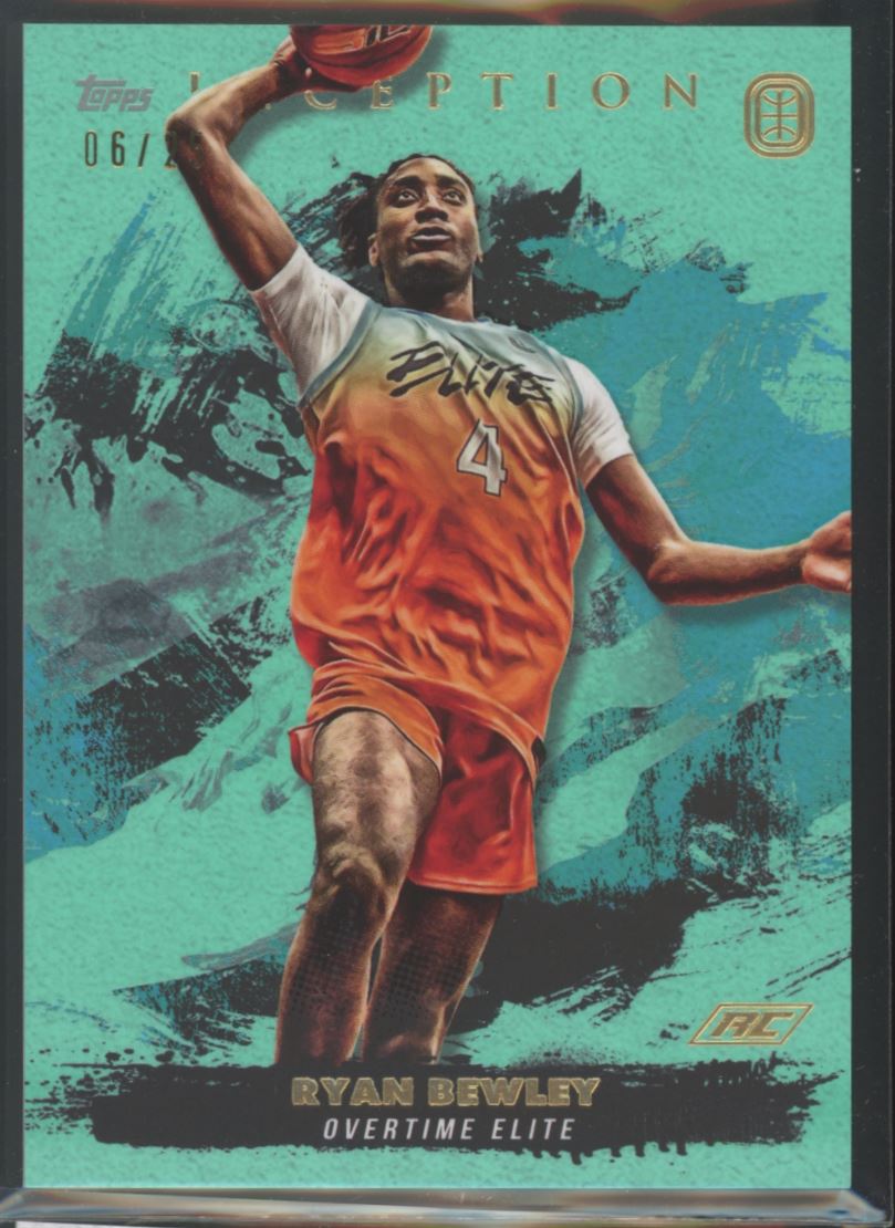 Ryan Bewley Teal 06/25 2022 Topps Now Overtime Elite Inception Rookie Card # 86