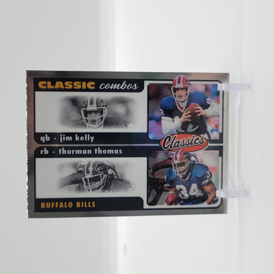 Jim Kelly/Thurman Thomas 2022 Panini Classics Classic Combos Card # CC-8