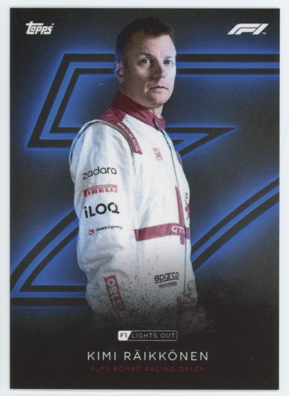 Kimi Raikkonen Portrait Topps F1 Lights Out Card