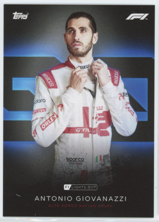 Antonio Giovanazzi Portrait Topps F1 Lights Out Card